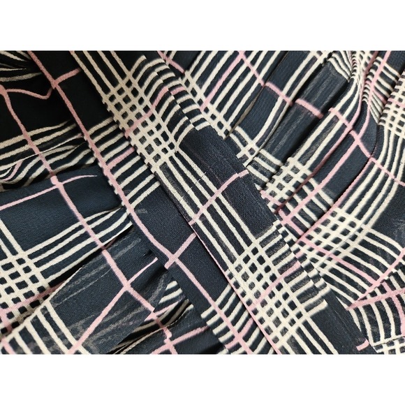 Club Monaco Women' s Blue Plaid Cross Back Midi Dress Size: 00‎ NWT - Picture 11 of 11